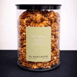 Pop corn, amandes, caramel fleur de sel,